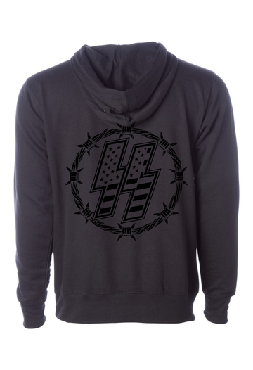 Boltss and Barbss blackd out hoodie