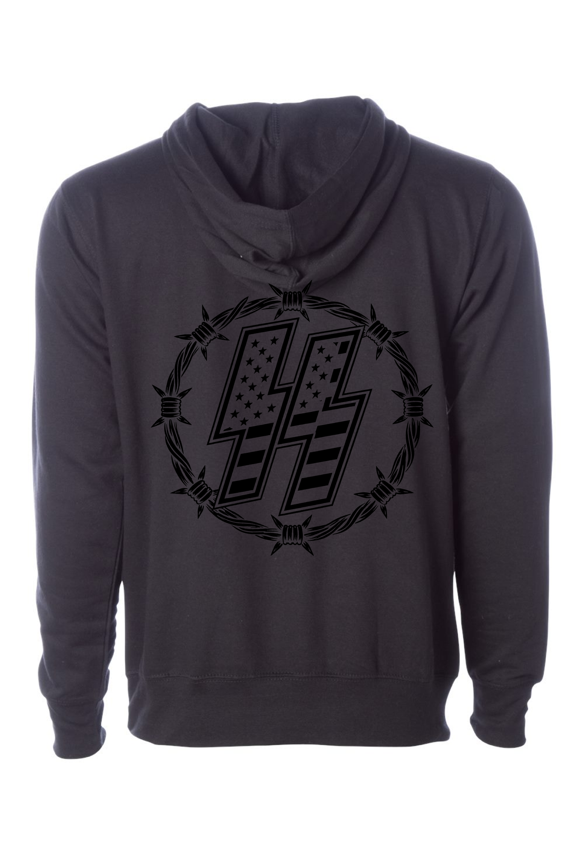 Boltss and Barbss blackd out hoodie